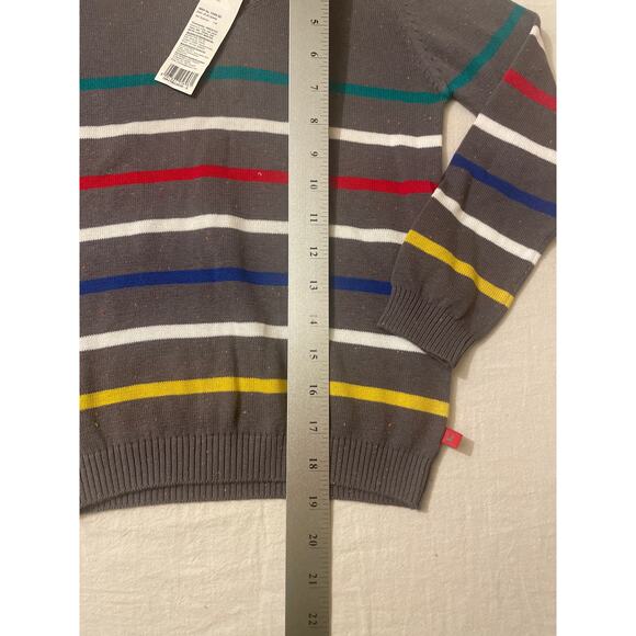 Benetton Boys Size Small Sweater‎ Knit Striped Casual Play Shirtwqqqqqq2 - Picture 4 of 6